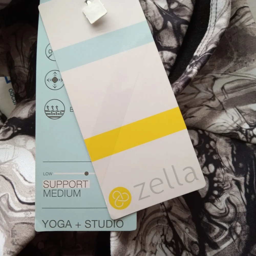 Zella NWT Woman's Gray Marble Sports Athletic Bra Top - Picture 5 of 7